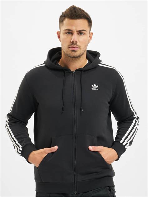 adidas zip hoodie herren schwarz|adidas hoodie herren sale.